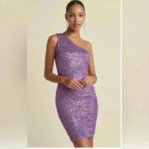 One-Shoulder Sequin Dress